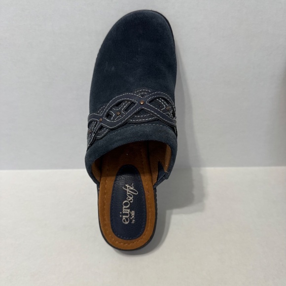 Euro Soft by Sofft, Britta Clogs/Mules Women's 8.5M Navy Suede Leather - Picture 10 of 11